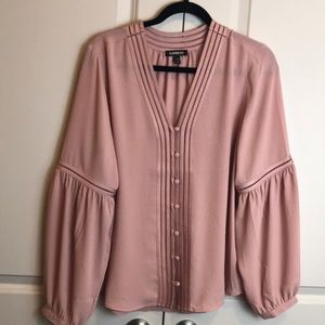 Pleated Trim Bottom Front Shirt